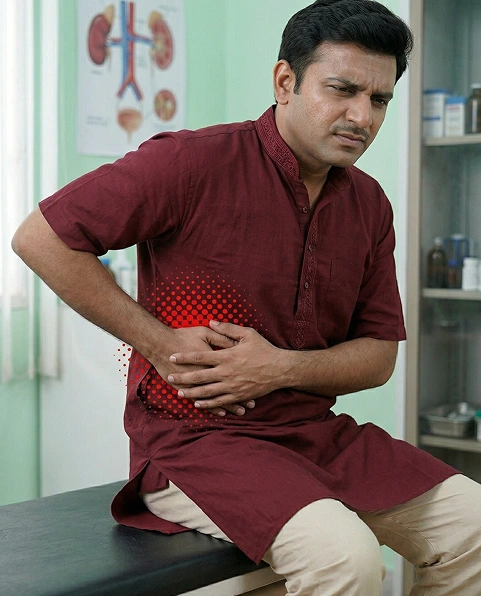 Renal Colic — Severe Loin-to-Groin Pain from Stone Stuck in Ureter