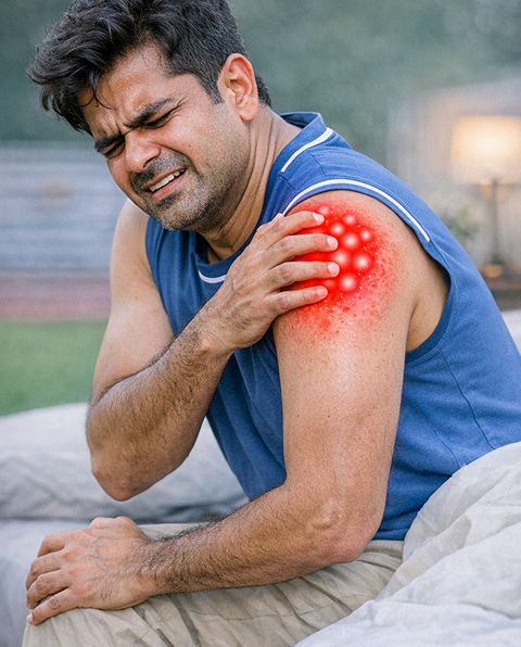 Severely Limited Shoulder Movement — Cannot Raise Arm Above Shoulder