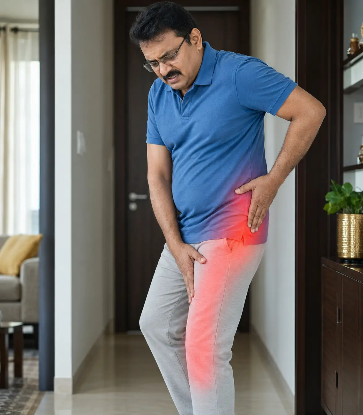 Groin,thigh or knee pain radiating from the hip